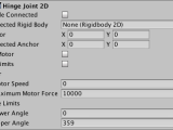Unity Manual Hinge Joint 2d