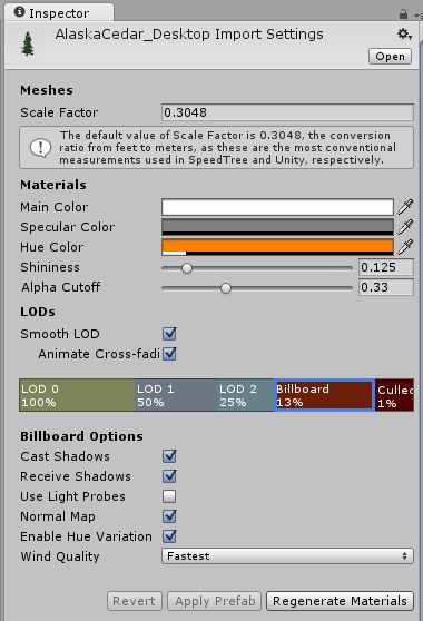 Speedtree Import Settings Window Unity Manual - 4K Geometric Illustrations for Desktop
