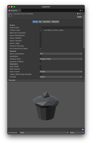 Unity Manual Import Settings - Space Image Collection - Retina Quality