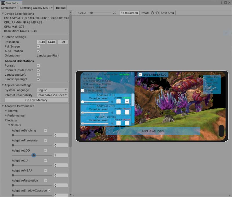 Adaptive Performance Simulator Adaptive Performance 4 0 1 - Full HD Landscape Designs for Desktop