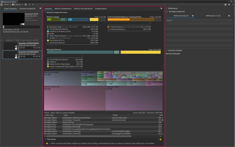 Main Panel Reference Memory Profiler 1 1 7 - Minimal Arts - Creative Full HD Collection
