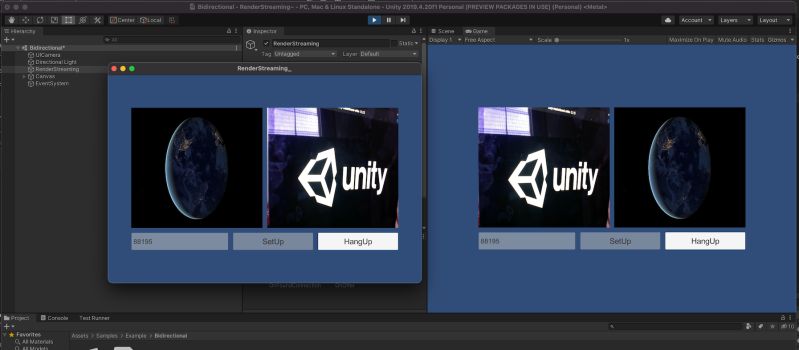 Bidirectional Sample Unity Render Streaming 3 1 0 Exp 9 - Mobile Mountain Illustrations for Desktop