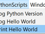 Create A Menu Item That Calls Your Script Python Scripting 7 0 2