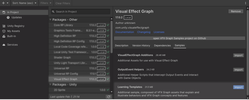 Learning Templates Sample Content Visual Effect Graph 17 0 4 - Best Ocean Patterns in 4K