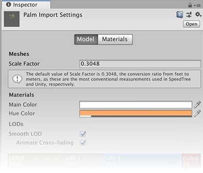Unity Manual Speedtree Import Settings Window - Best Space Wallpapers in Mobile
