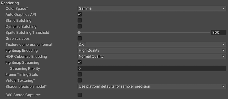 Unity Manual Webgl Player Settings 