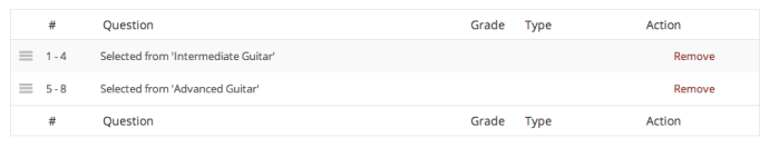 Multiple category questions