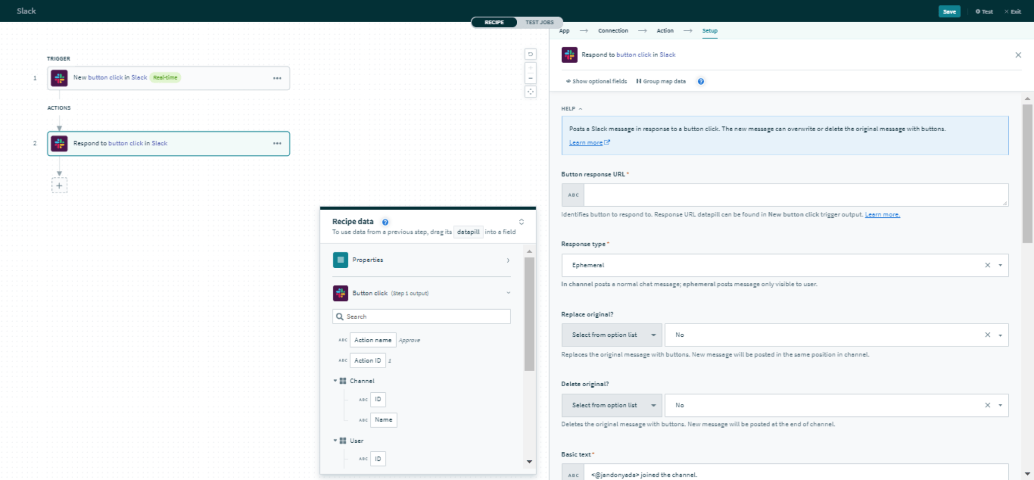 However from a look at slack site, they only have restful api documented. Workato Connectors Slack Workato Docs
