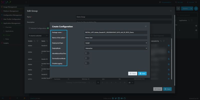 Add Groups And Create Application Configurations - Elegant Ocean Image - 8K