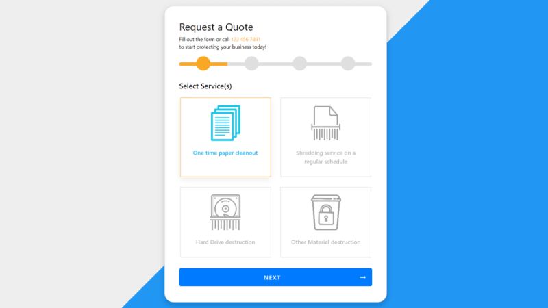 Flat Form With Bootstrap 4 Web Development Design Quotation Sample Documents Design - Gradient Pictures - Perfect Retina Collection