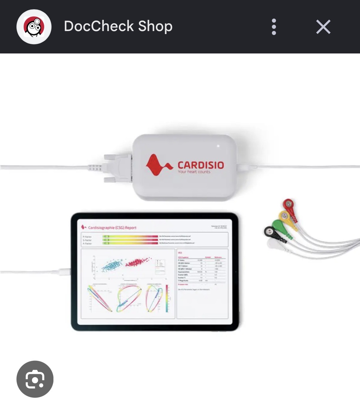 Συσκευή Cardisio για Cardisiography στο ιατρείο Ραφαέλας Ίσσα