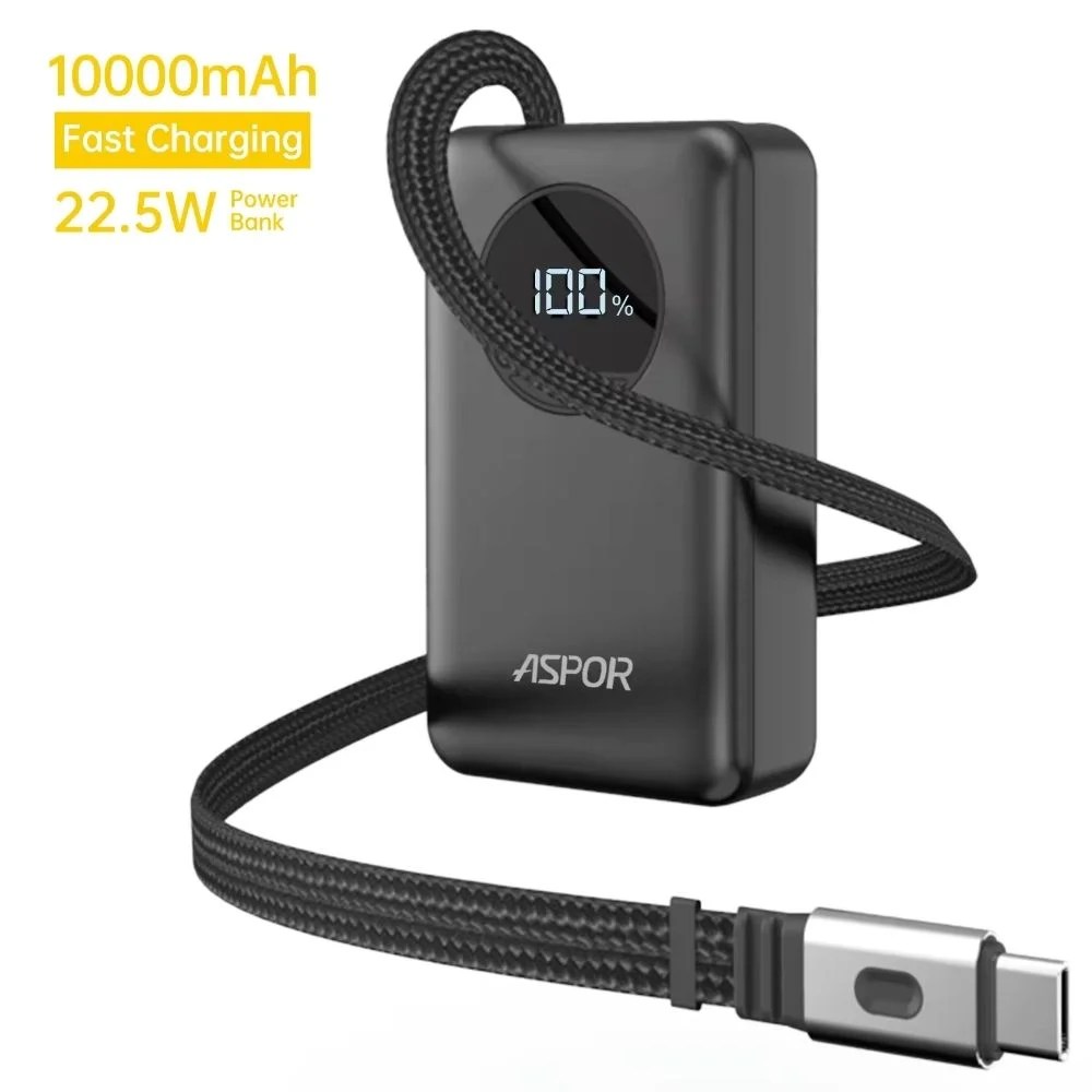 Aspor A372 10000mAh 22.5W Dual Fast Charging Power Bank