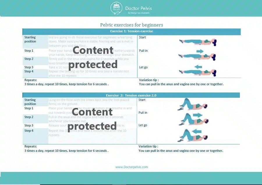Pelvic floor exercises During pregnancy beginner