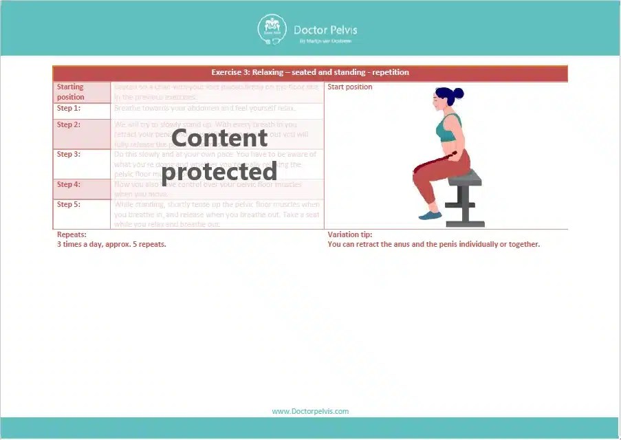 Relaxing pelvic floor exercises Men expert