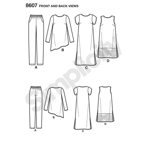 simplicity-easy-separates-pattern-8607-front-back-view