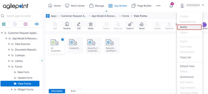 Notify User Screen Form Based App - Geometric Images - Modern Full HD Collection