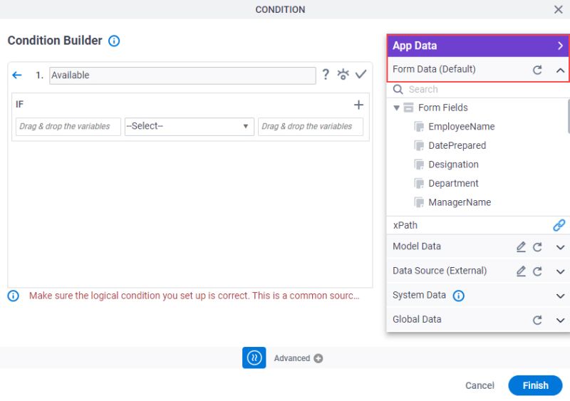 Example Configure A Condition Activity Compare Leave Hours - Light Art Collection - 4K Quality