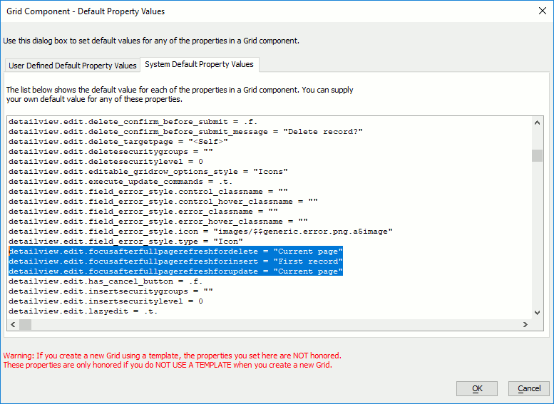 Alpha Anywhere Setting Default Property Values - Premium Vintage Pattern - Retina
