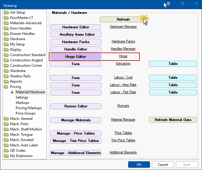 Hinge Editor - Elegant Space Art - Desktop