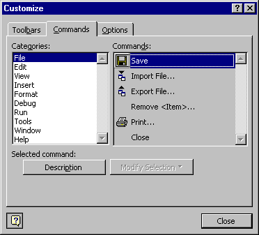 Customize Dialog Box Microsoft Visual Basic User Interface Documentation - Premium Light Image Gallery - Full HD