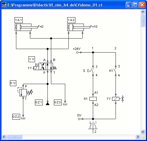 Festo Fluidsim Tutorial Double Acting Cylinder Electrical - Full HD Minimal Pictures for Desktop
