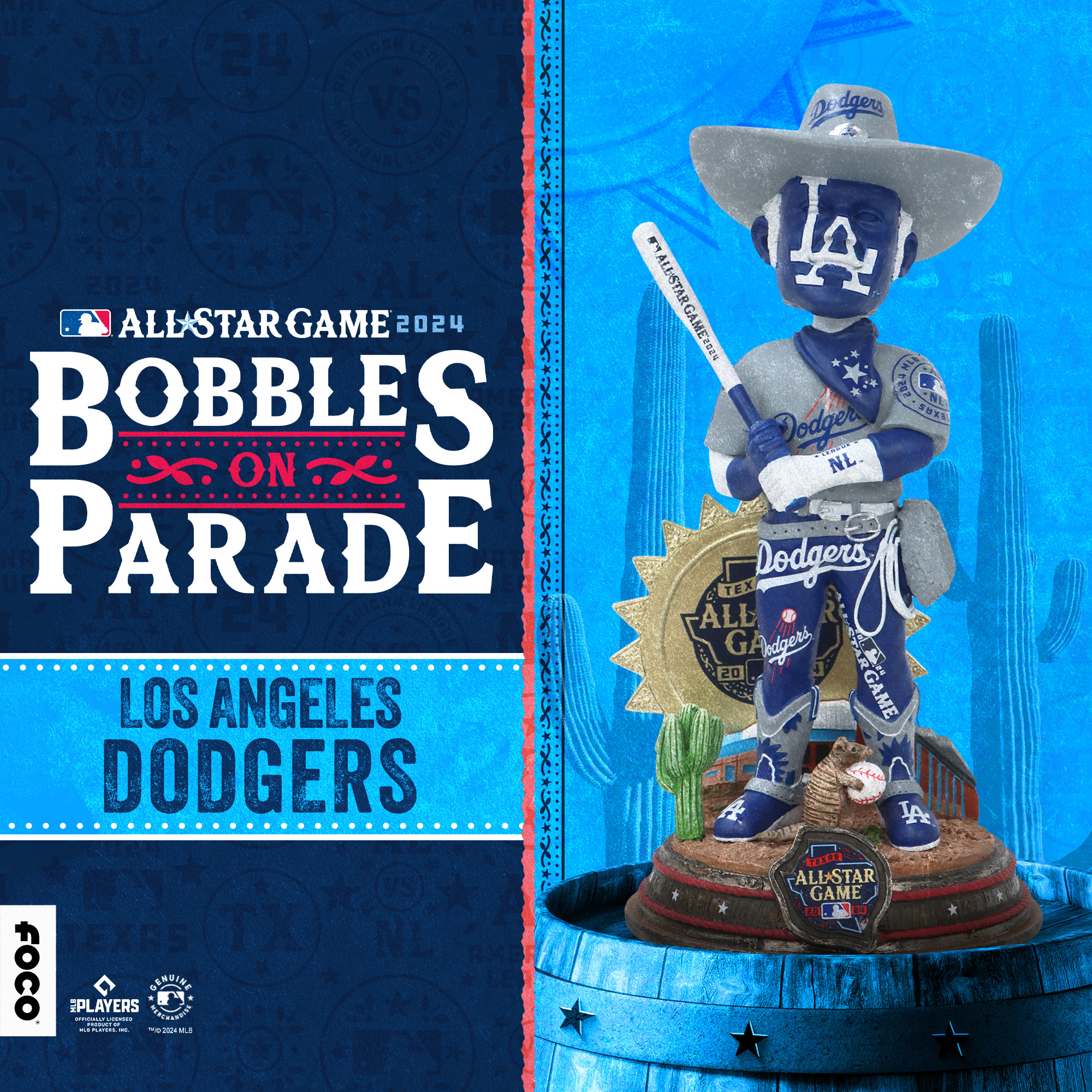 FOCO Releases Los Angeles Dodgers MLB All-Star Bobbles on Parade 