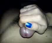 Main Sama Ayang Kutek Biru, Crot Di Perut