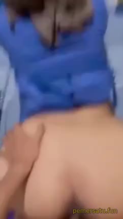 P4 Entot Hijab Kemeja Biru Mulus Nikmat 4