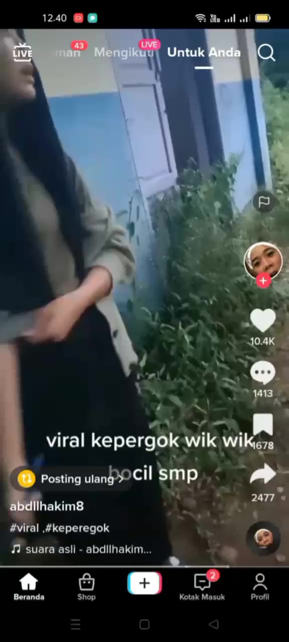 Viral Di Tiktok Ketauan Ngentot
