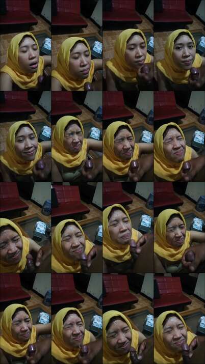 jilbab crot di mulut