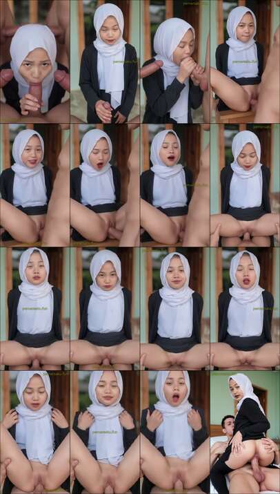 Hijab Abg 18Yo Imut Dientot Depan Rumah Bergiliran