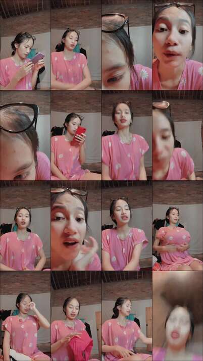 pembantu cantik daster pink nge live