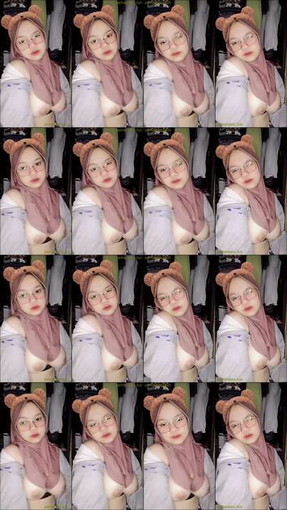 Fitri Hijab kacamata 18yo mulus sange (15)