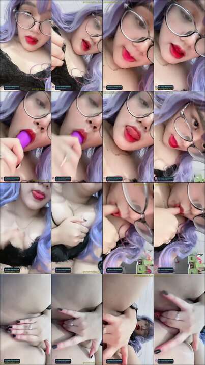 P5 Hijab Kacamata Imut Toge Sange Colok Memek 5