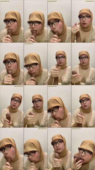 Dood – 14 Hijab Cantik Nyepongin Temen Kerja Sendiri, Beautiful Hijab Girl Blows Her Own Work Colleague