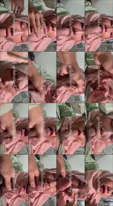 girllsbutterfyle hijab Sepong Pakai Hijab Mainin Lidah