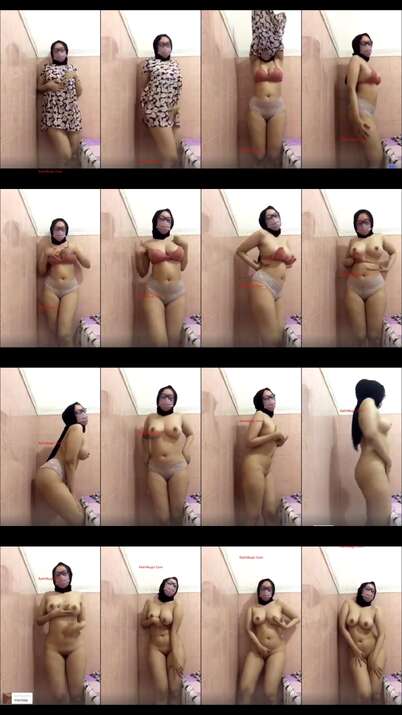 Hijab Hitam Kacamata Pamer Body Sexy Buat Ayang