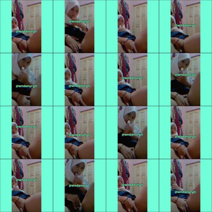 Bocil hijab SMP omek sambil ng3mut botol