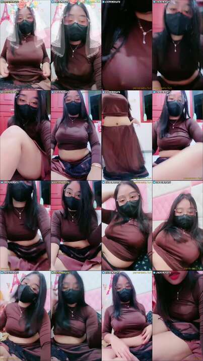 P4 Jilbab Kacamata Rose 18Yo Abg Show Viral 4