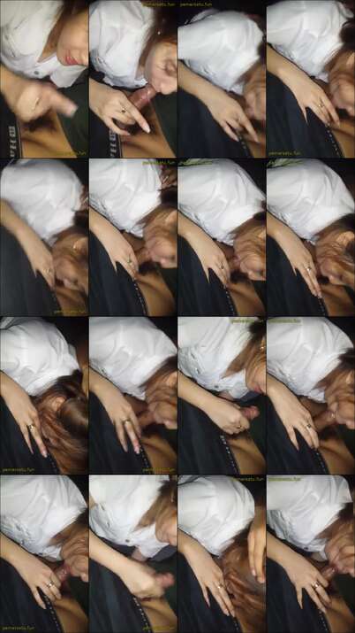 pacar cakep sepongin kontol dikocok biar crot