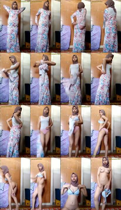 Adek Berjilbab ungu