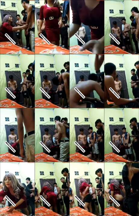 Tante vs 5 brondong