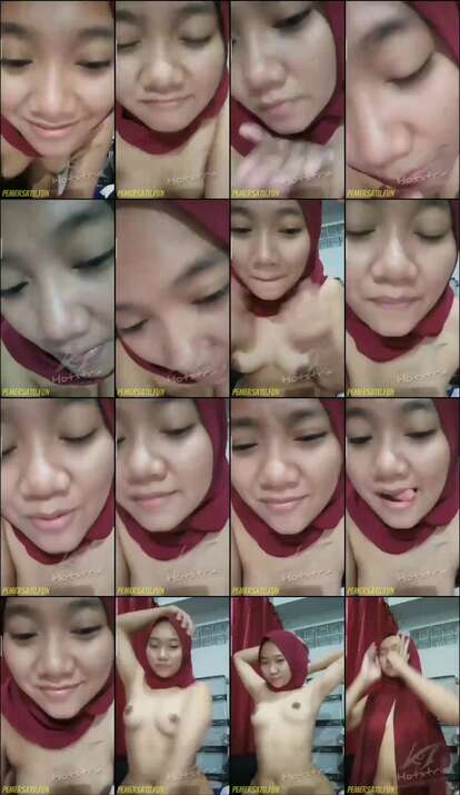 Jilbab Merah Maroon Sange Pamer Body