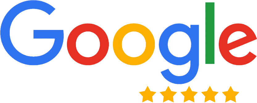 Google review badge with star rating