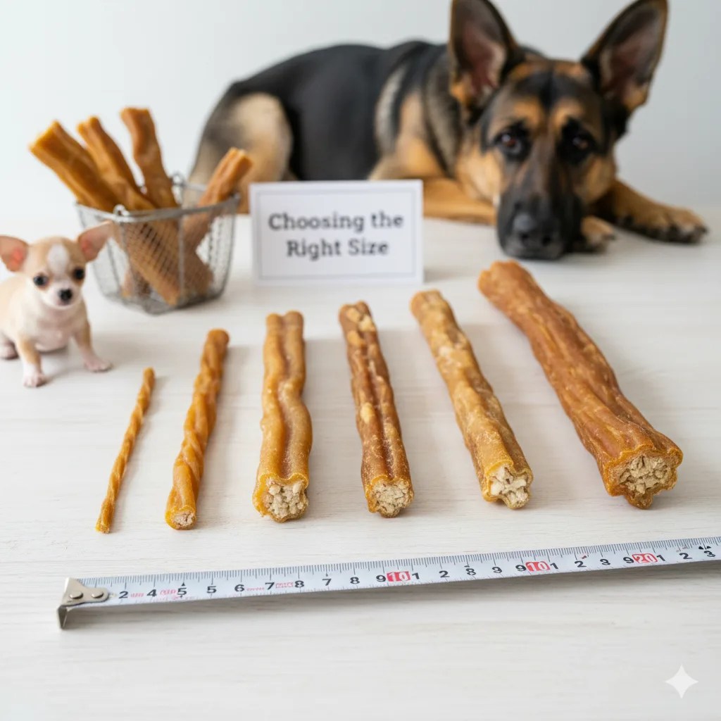 , , bully sticks for different dog sizes, , DogHIB,