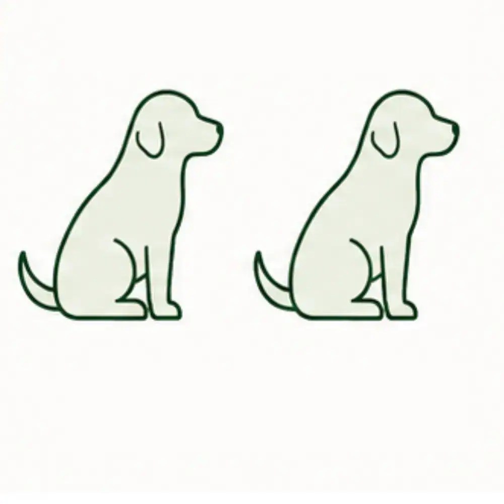 Twee honden in de auto
