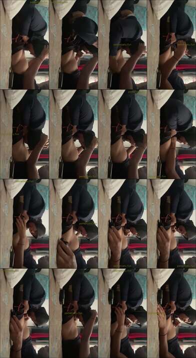 weni gemoy pakai hijab hitam sepong kocok kontol