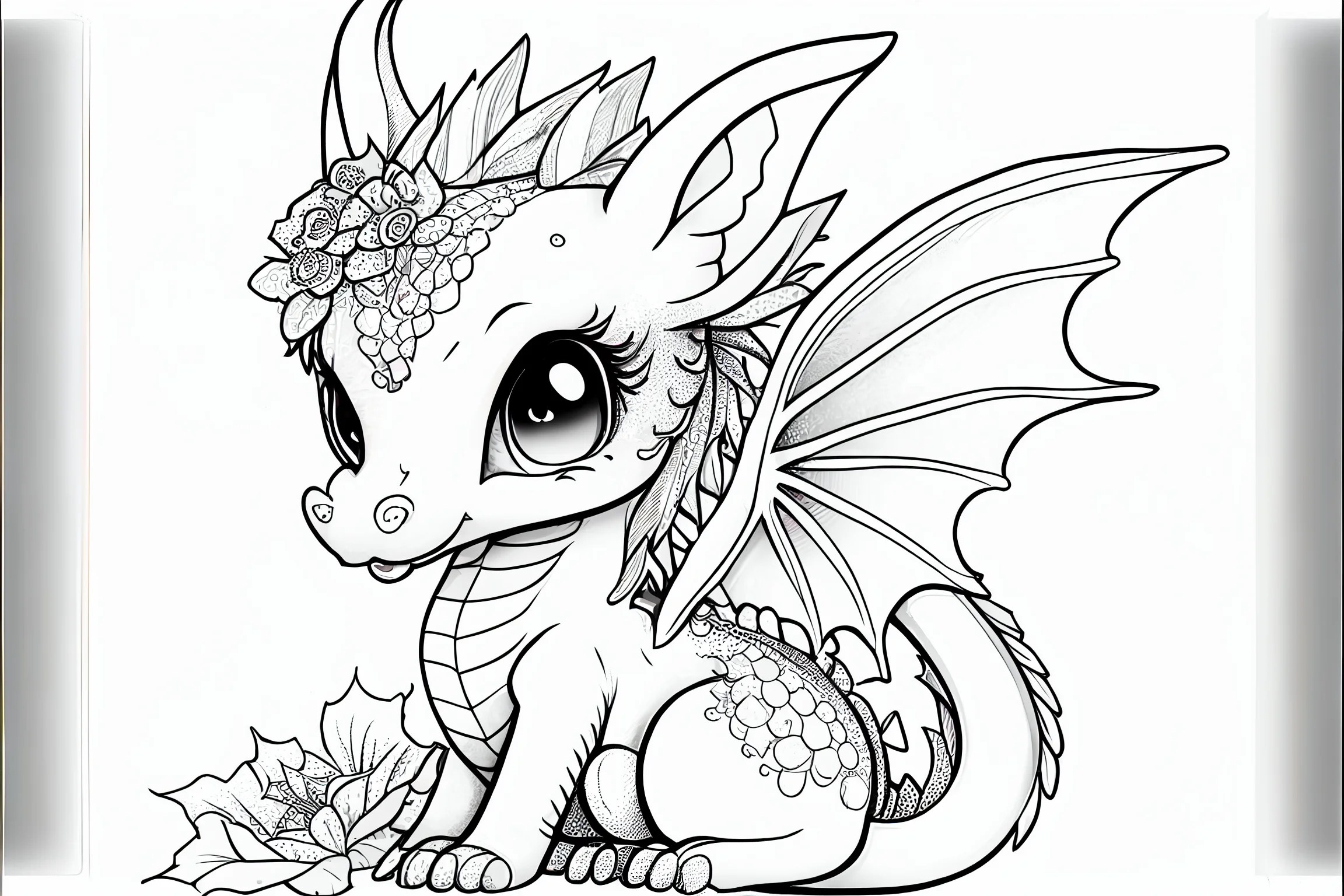 20 cutest baby dragon coloring pages for kids