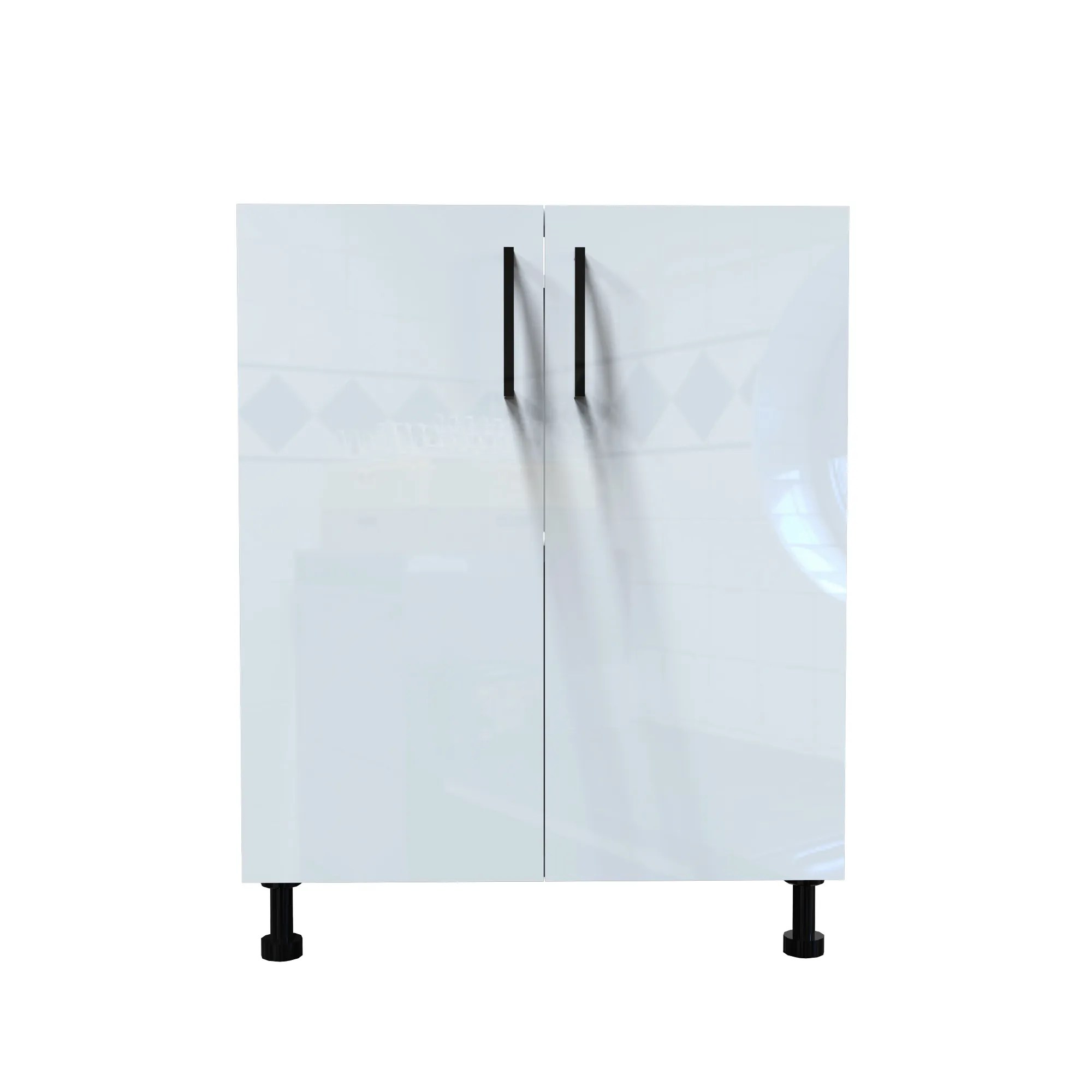 27 inch Base Kitchen White High Gloss
