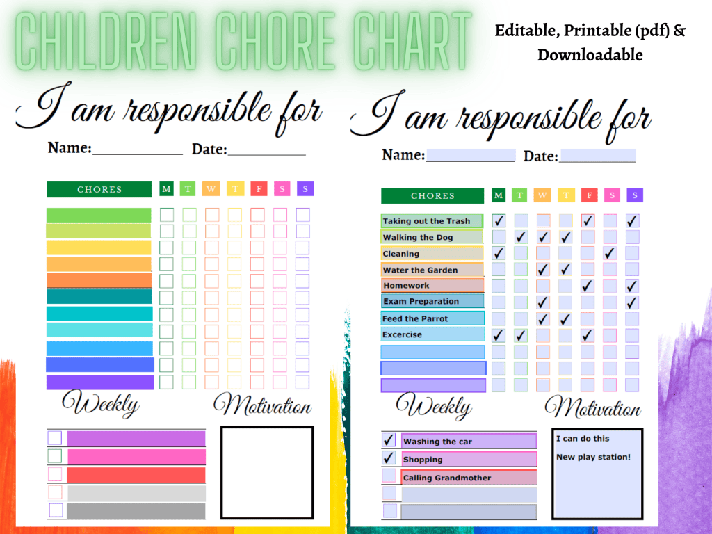 Kids Chore Chart